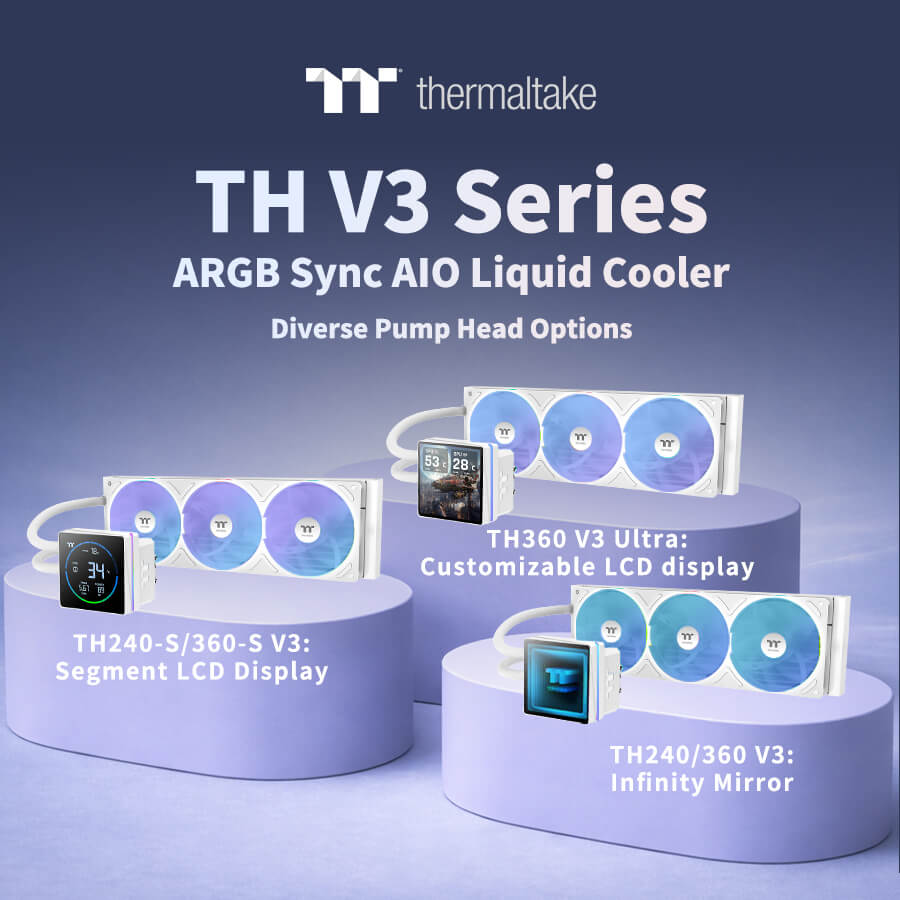 Thermaltake Launches TH V3 Serisi ARGB Sync AIO Sıvı Soğutucu