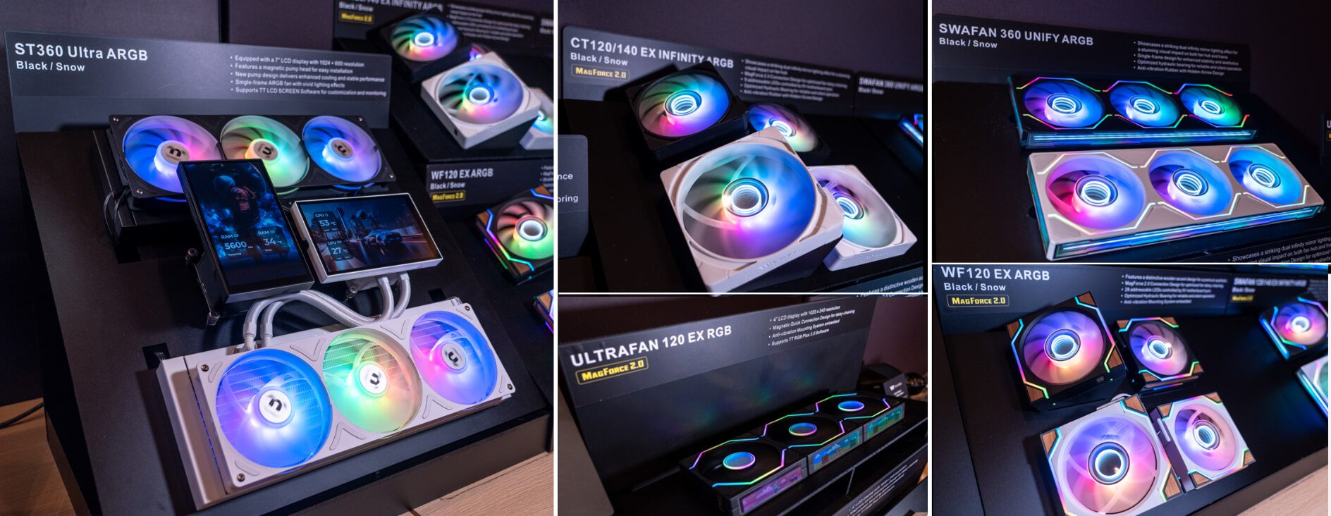 Thermaltake CES 26'da ST360 Ultra ARGB Sync ve Yeni Aydınlatmalı Fan Serisini Tanıttı!