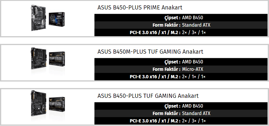 asus b450 anakart serisi 002 - PC Hocası