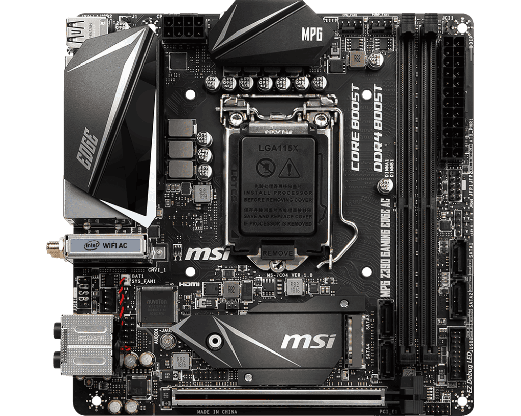 msi mpg z390i gaming edge ac 002 - PC Hocası