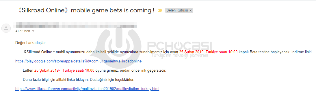 silkroad mobile beta davet - PC Hocası