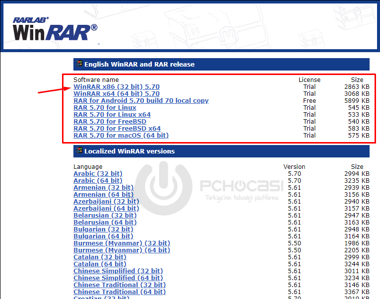 winrar 5 70 beta - PC Hocası