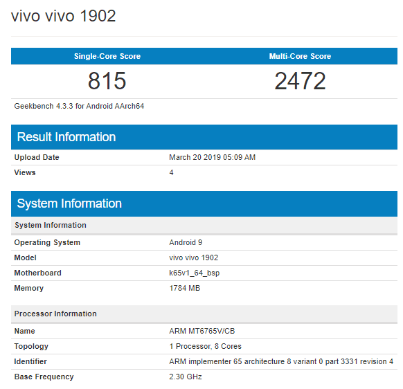 Vivo 1902 - PC Hocası