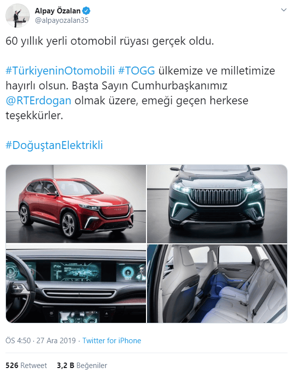 yerli otomobil alpay ozalan milletvekili - PC Hocası