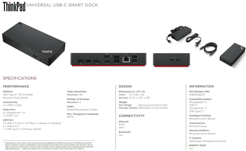 Lenovo, Smart Docks Ailesini Tanıttı! ThinkPad USB C Dock 1 - PC Hocası