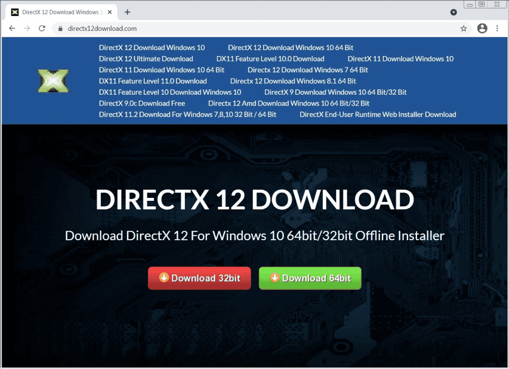Sahte DirextX12 Sitesine Dikkat Edin: Madencilik Virüsü Yayıyorlar! fake directx 12 site - PC Hocası