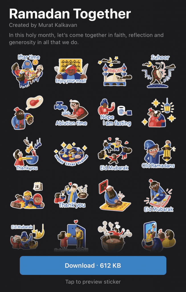 WhatsApp, Ramazan'a Özel Etiket Paketi Paylaştı! sticker pack 2 - PC Hocası