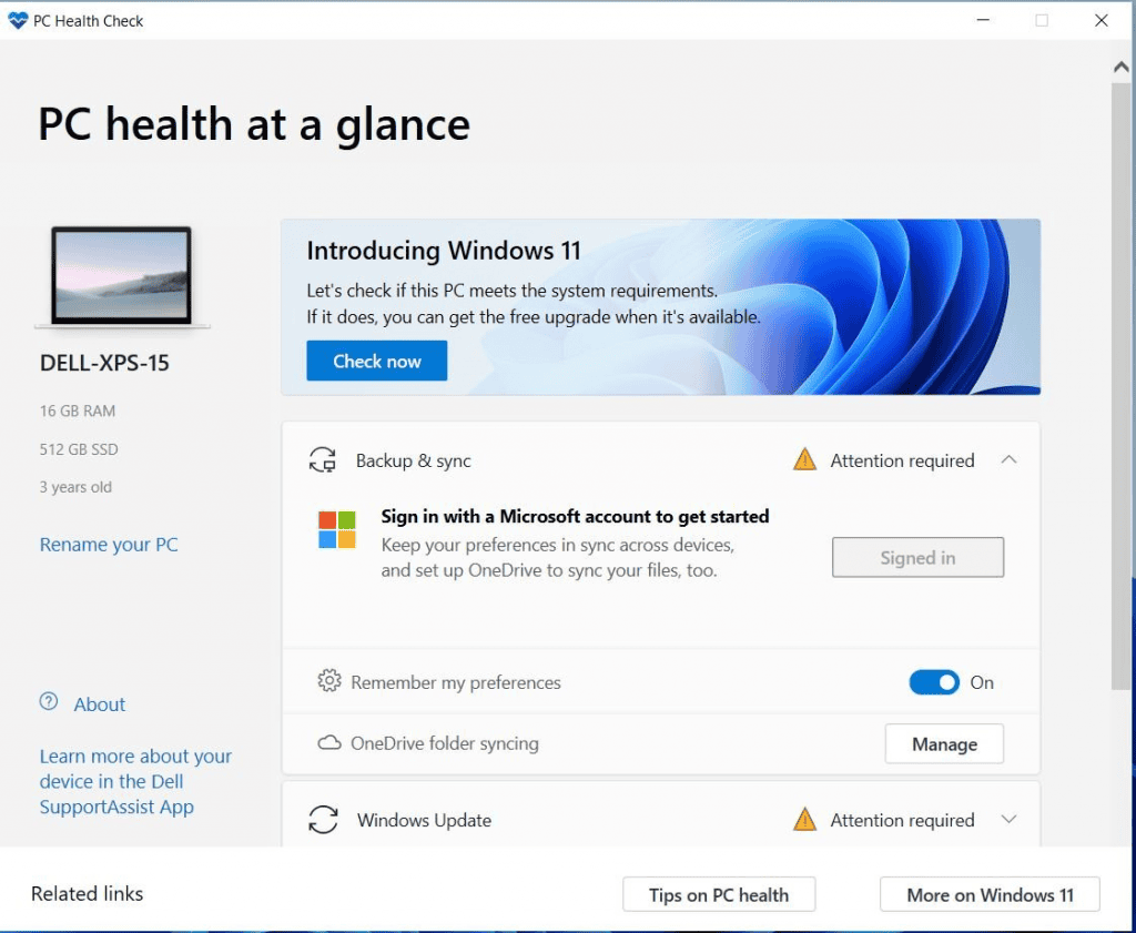 Microsoft Windows 11 PC Health Check - PC Hocası