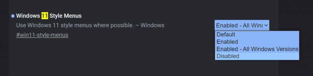Windows 11 için Yenilenen Chrome ile Tanışın! windows 11 style chrome menus 3 - PC Hocası