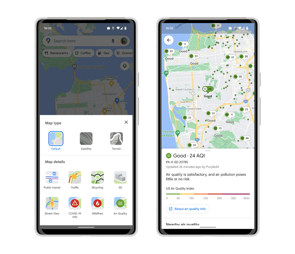 Google Maps Artık Bulunduğunuz Bölgenin Hava Kalitesini Gösteriyor! us airquality deviceframes.max 1000x1000 1 - PC Hocası
