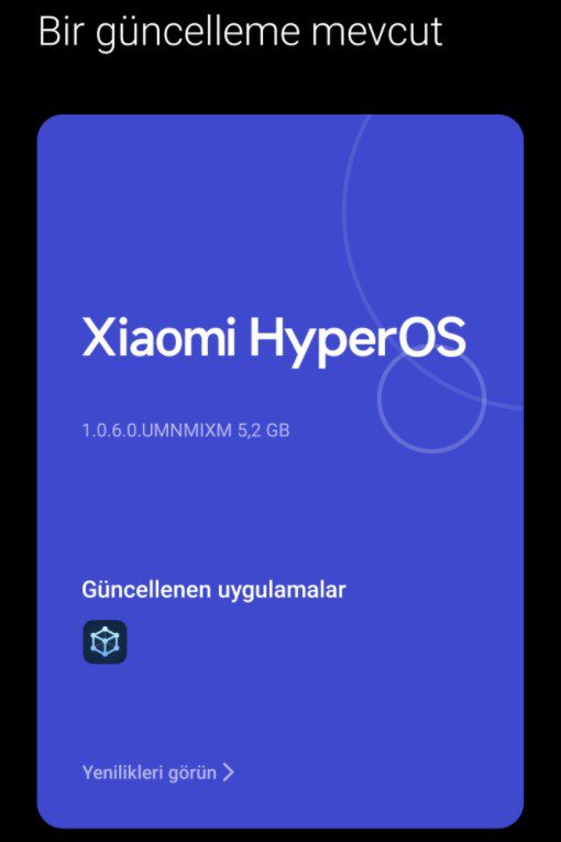 Güncelleme gelmeyen telefona HyperOS yükleme