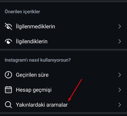 Instagram keşfet sıfırlama aşamaları