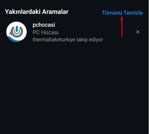 Instagram keşfet sıfırlama