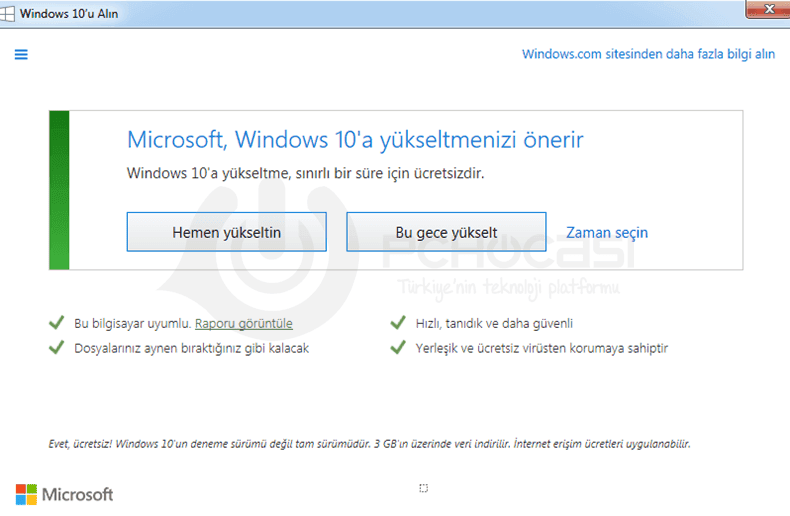 Windows-10-Yukseltme