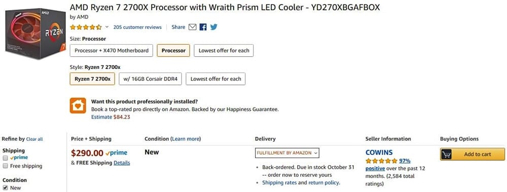 amd ryzen 2700x amazon - PC Hocası