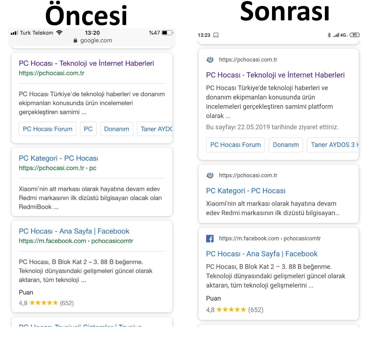 Google Seach Result - PC Hocası