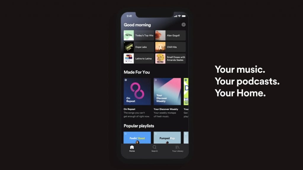 Spotify, 26 Yeni Ülkeye "Canlı Şarkı Sözleri" Özelliğini Getiriyor spotify home - PC Hocası