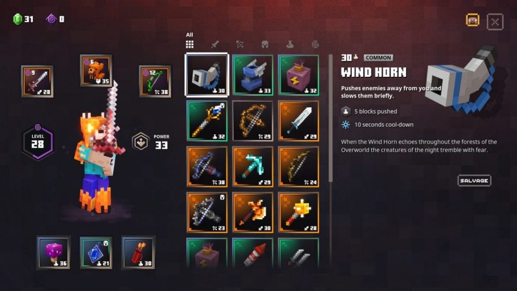 Minecraft Dungeons unique items 1212x682 1 - PC Hocası