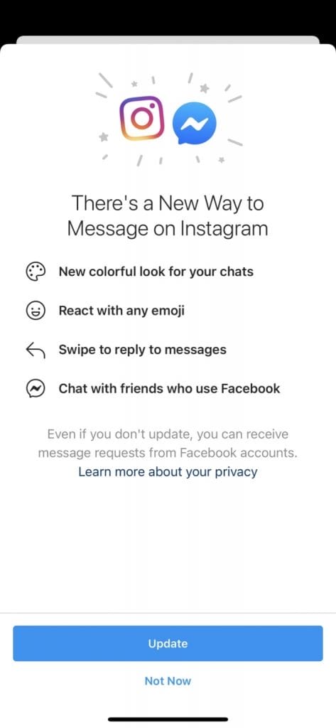 Instagram DM yerini Facebook Messenger'a bırakıyor. Facebook, entegrasyonunu tamamlamaya doğru yaklaşıyor. Bugün ise bu entegrasyon belirli bir pilot kitle üzerinde çalışmaya başladı. | Sungurlu Haber
