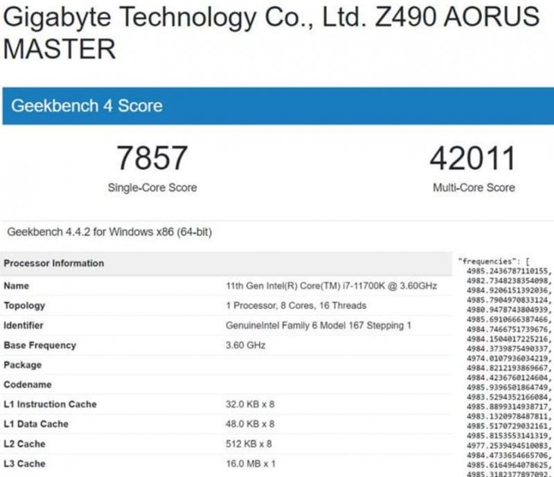 Intel Core i7-11700K