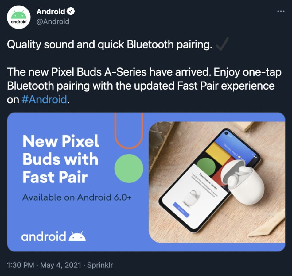Google Kendi Kendine Yeni Pixel Buds'ı Sızdırdı! Pixel Buds A Series tweet 951x900 1 - PC Hocası