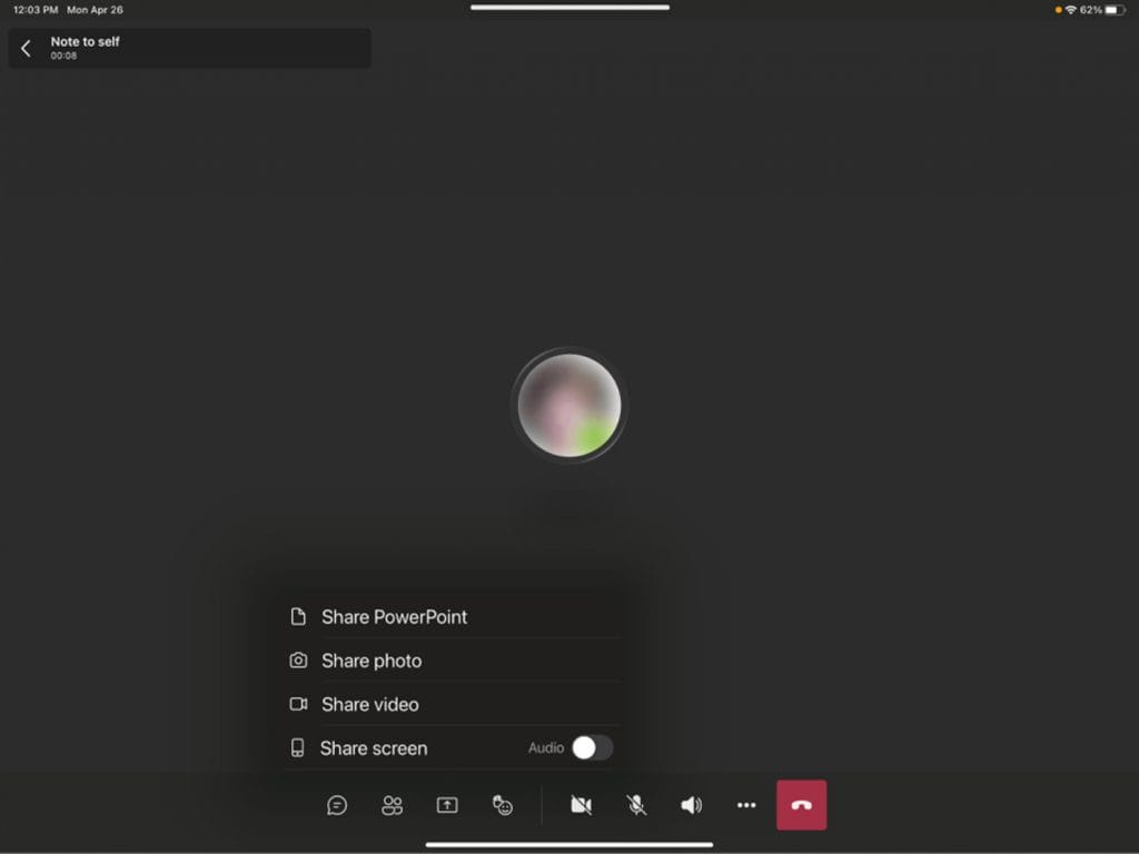 Microsoft Teams, Ekran Paylaşımı Deneyimini Geliştiren Yeni Özellikler Duyurdu! ipad device audio microsoft teams 1 - PC Hocası