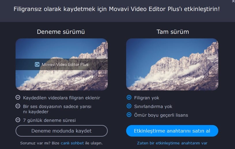 Movavi Video Editör Plus 2022
