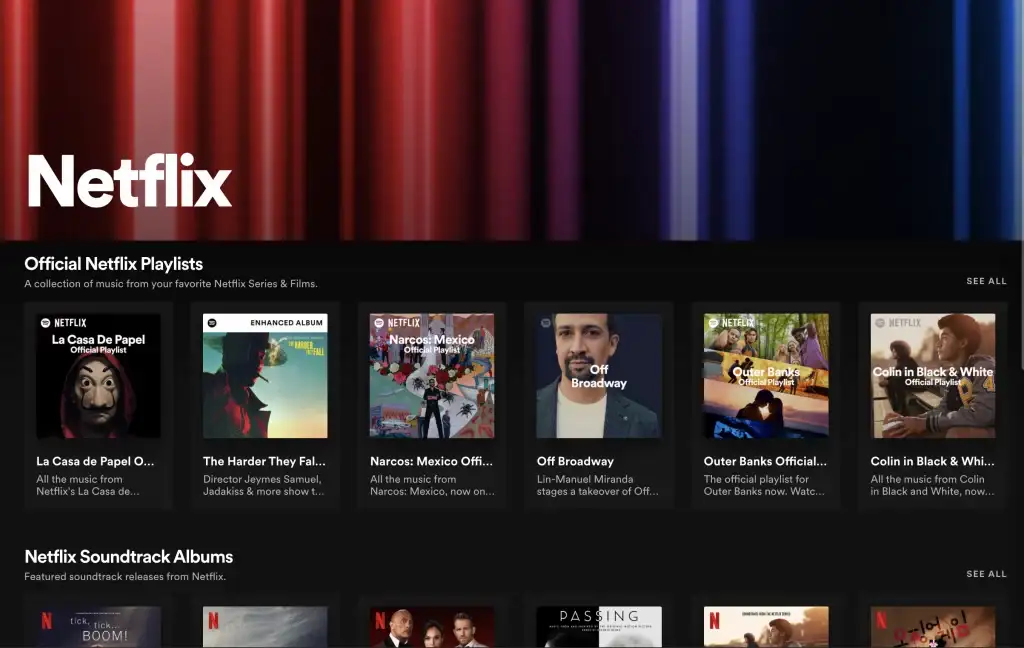 Spotify ve Netflix'ten İşbirliği! netflix hub - PC Hocası