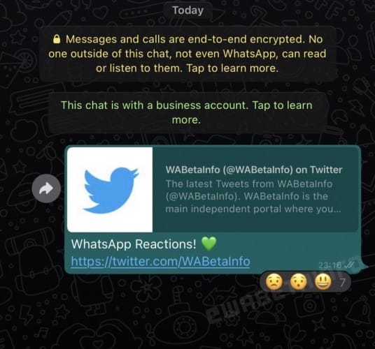 whatsapp mesajlara tepki verme - PC Hocası