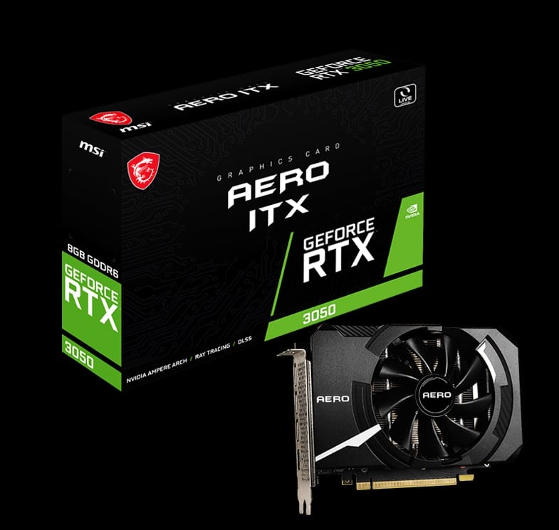 MSI GeForce RTX 3050 AERO ITX 8G