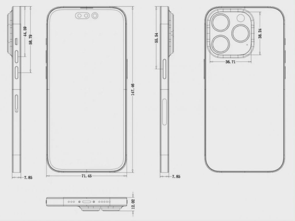 iPhone 14 Pro'ya Ait Şemalar Ortaya Çıktı! iphone 14 pro şema - PC Hocası