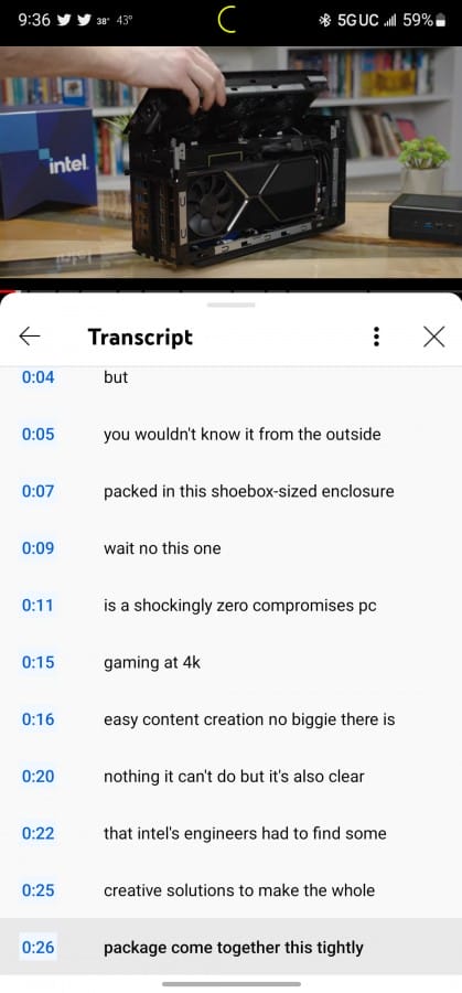 YouTube Android Kullanıcıları için "Transkripsiyon" Özelliği Kullanıma Sunuldu youtube transkript 1 - PC Hocası