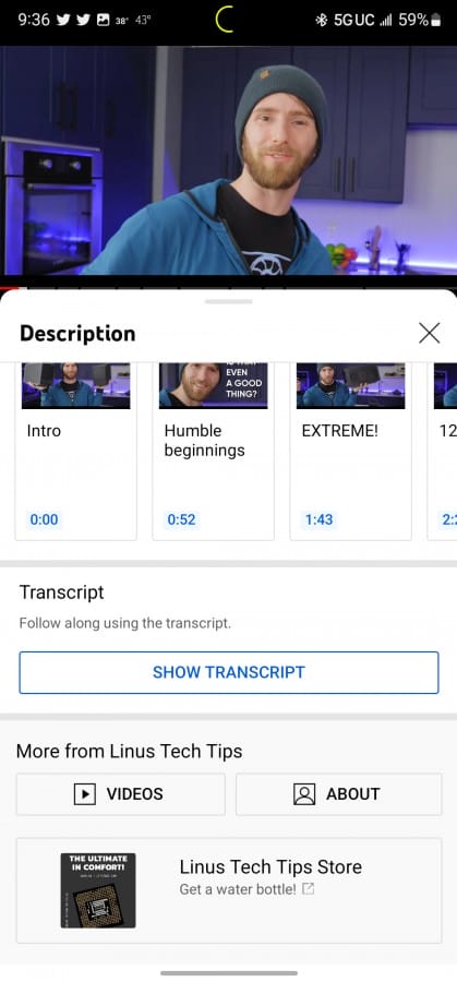 YouTube Android Kullanıcıları için "Transkripsiyon" Özelliği Kullanıma Sunuldu youtube transkript 2 - PC Hocası