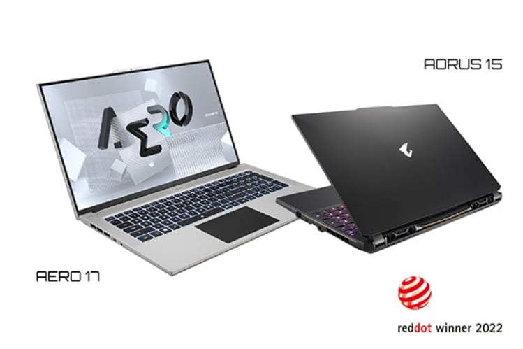 2022 Red Dot Tasarım Ödülü GIGABYTE Laptoplar
