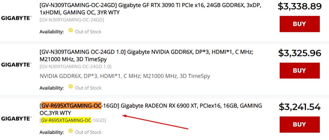 Gigabyte Radeon RX 6950XT