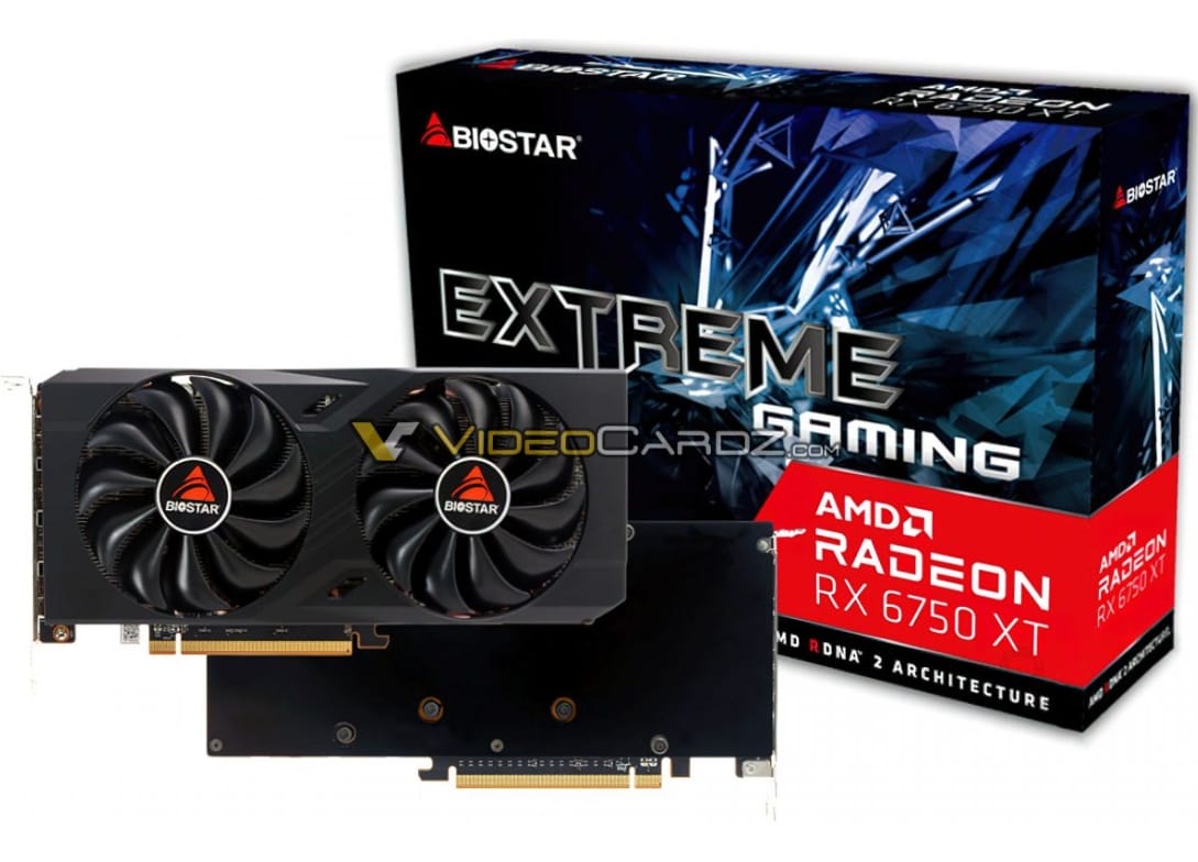 Biostar Radeon RX 6750XT ve RX 6650XT