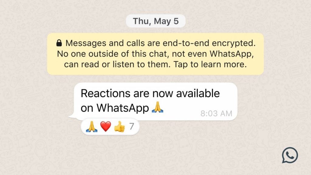 WhatsApp, Mesaj Tepkilerini Kullanıma Sundu! whatsapp mesaj tepkileri pch - PC Hocası