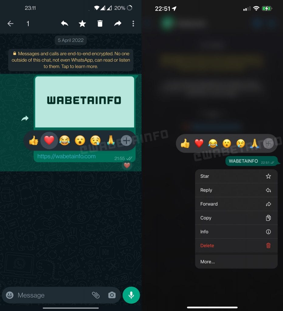 WhatsApp, Mesaj Tepkileri Özelliğini Güncelledi! whatsapp mesaj tepkileri yeni özellik - PC Hocası