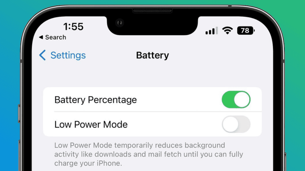ios 16 battery icon pch cover