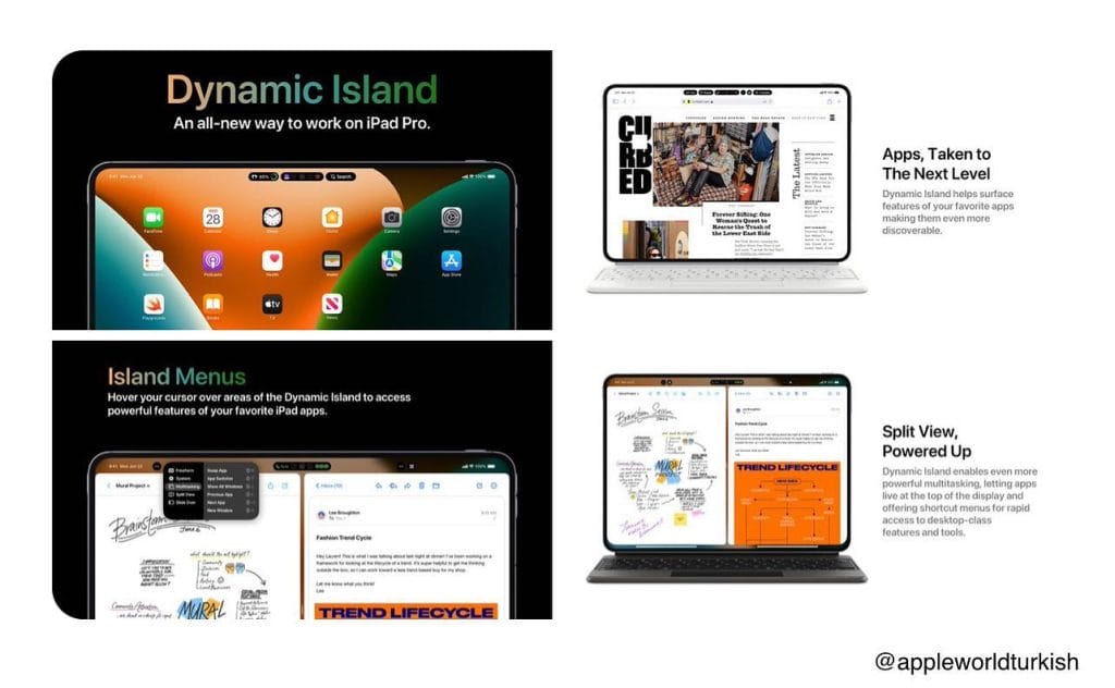 iPhone 14 Pro ile Hayatımıza Giren 'Dinamik Ada', iPadOS ve macOS'e Gelebilir! dynamic island ipados macos 1 - PC Hocası