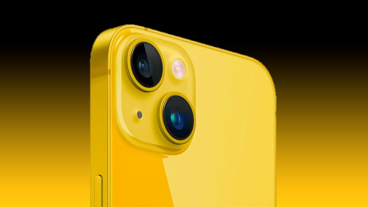 Sarı renkli iPhone 14