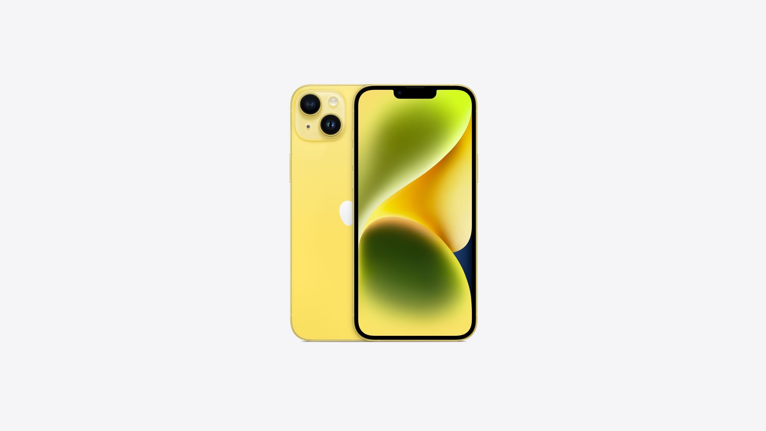 Sarı renkli iPhone 14 ve iPhone 14 Plus