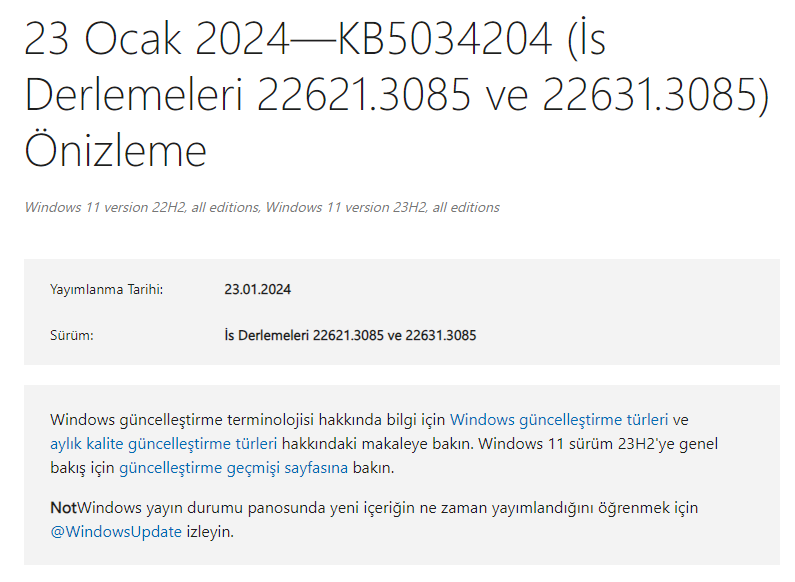 windows 11 kb5034204 guncellemesi v2