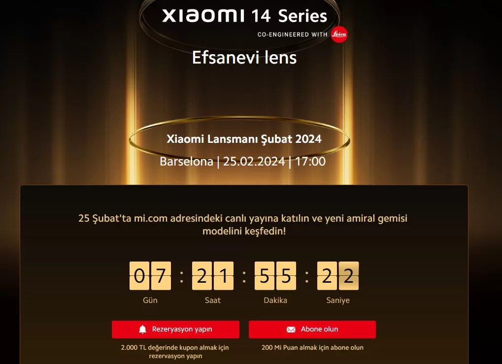 Xiaomi 14 Serisi Türkiye