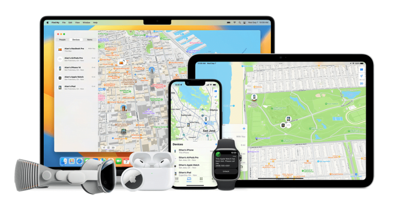 apple vision pro find my