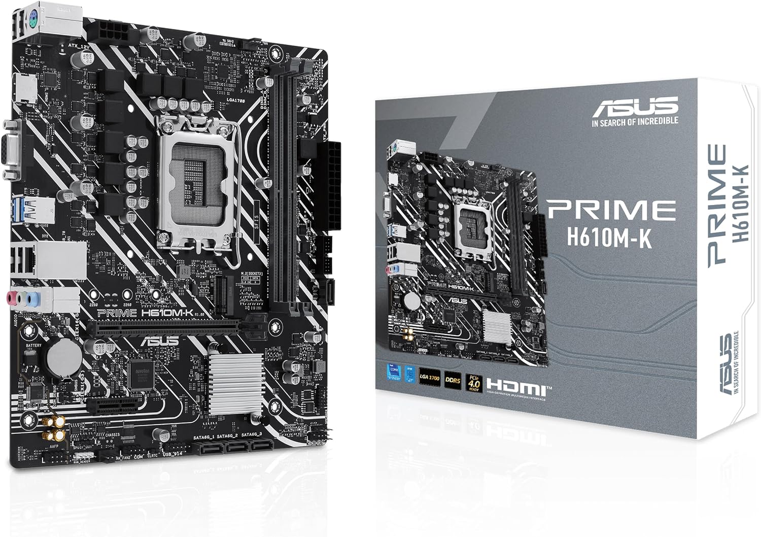 ASUS PRIME H610M K Intel H610 LGA1700 DDR5 5600 - PC Hocası