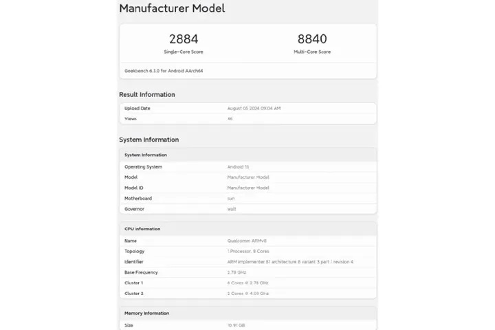 Snapdragon 8 Gen 4 Geekbench Sonuclair - PC Hocası